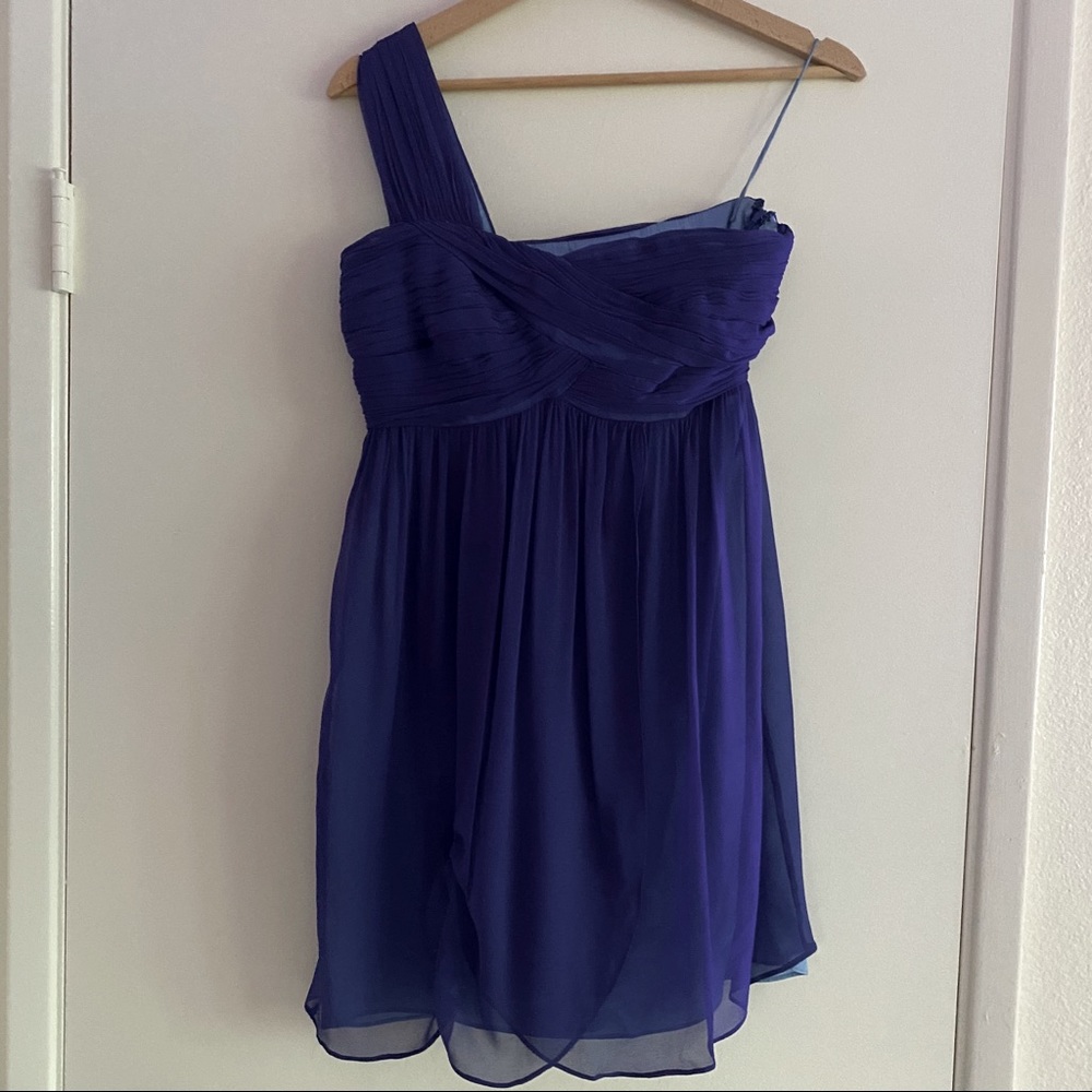 5|48 Blue One Shoulder Dress